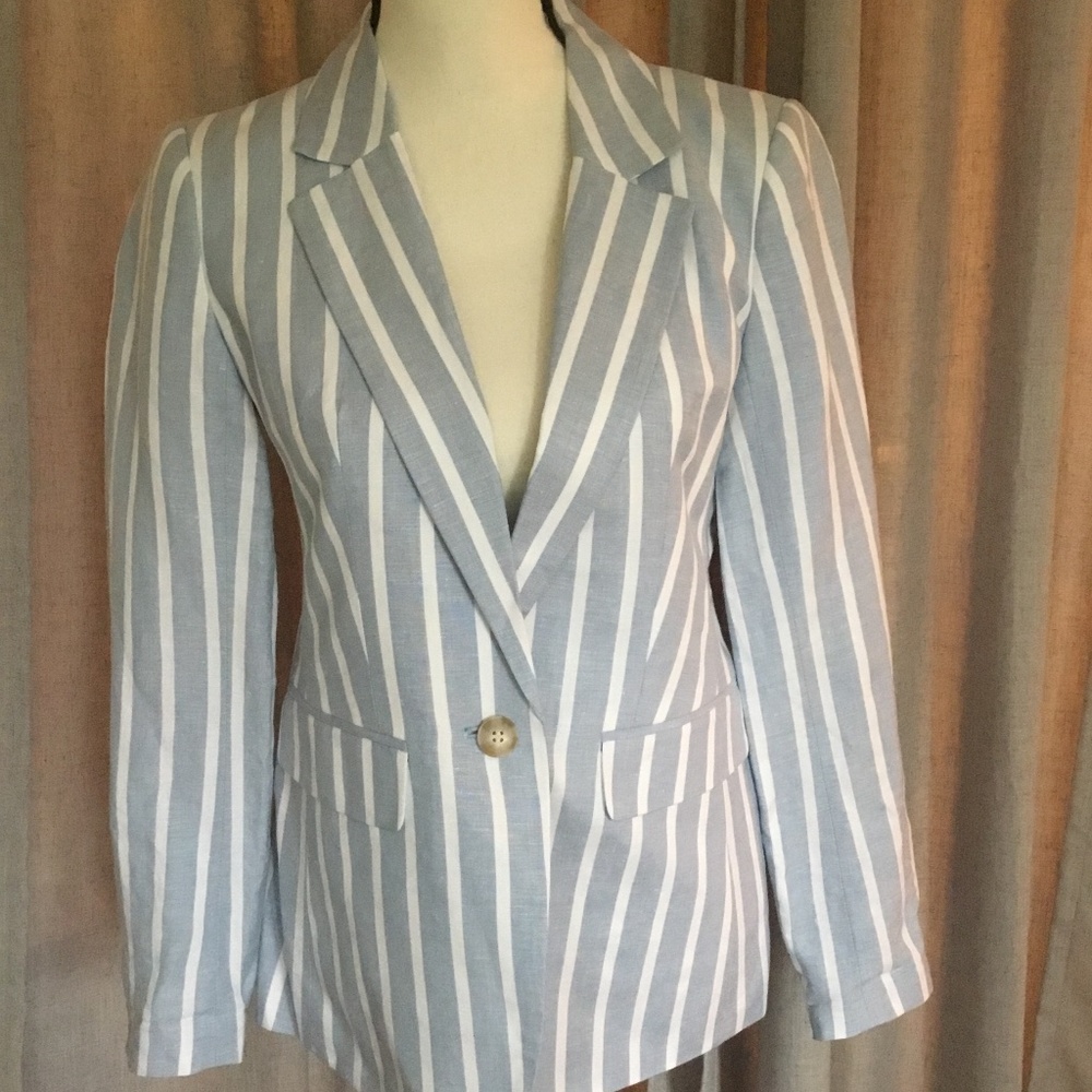 Loft striped blazer